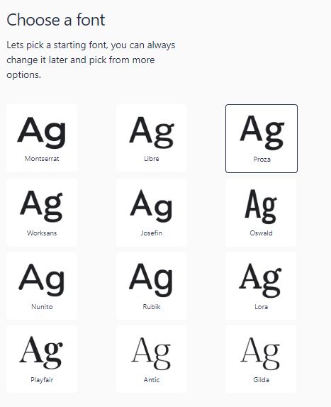 Choose a Font