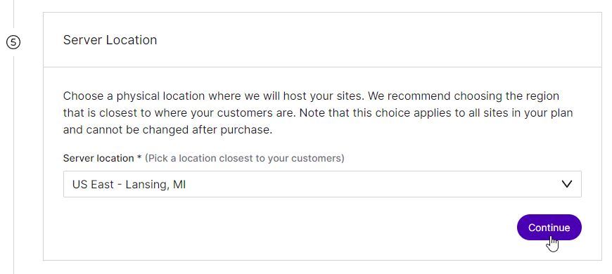 Start a hosting plan with a data center location strategy — now you can select a data center to host your website in the Server Location field. Evaluate your audience's geographic distribution and select the data center nearest to the majority of your users to reduce latency and ensure faster load times.