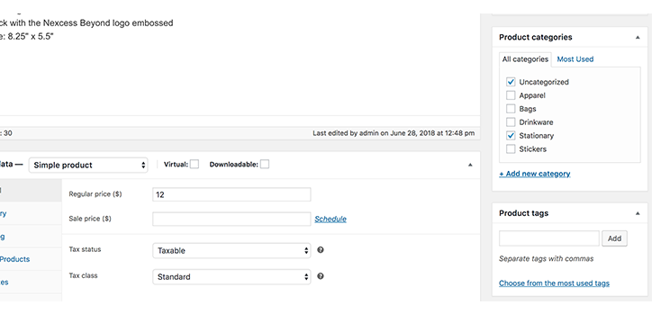 Product Categories and Tags in WooCommerce