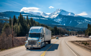 Semi in transit